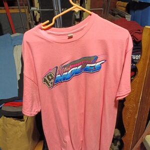 Gildan Pink Graphic Short Sleeve Tee